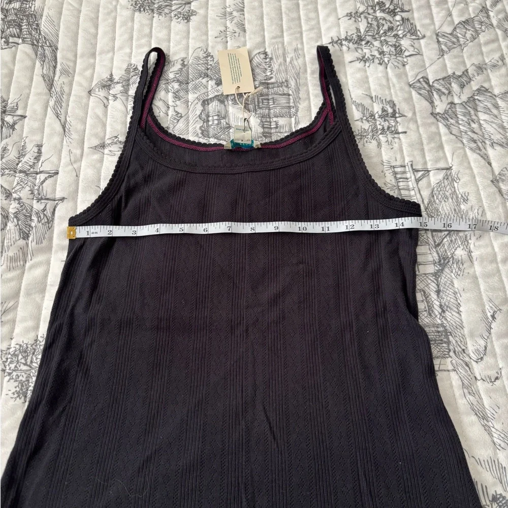NWT Sundance Black Camisole Top with Purple Trim Women’s Size M - Picture 5 of 7